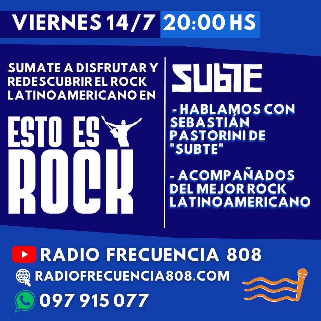 “ESTO ES ROCK” programa del 14 de julio